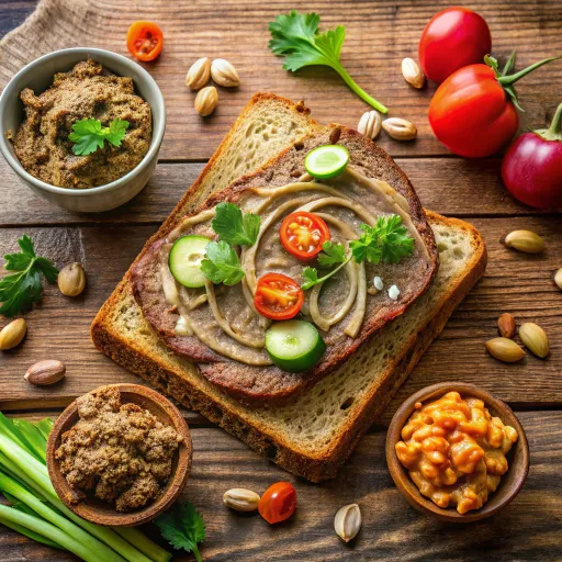 Tost od Integralnog Hleba sa Namazom od Oraha i Povrćem