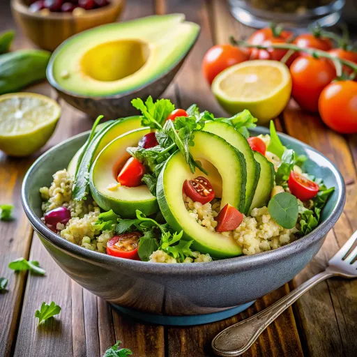 Sveža Salata sa Avokadom i Bulgurom